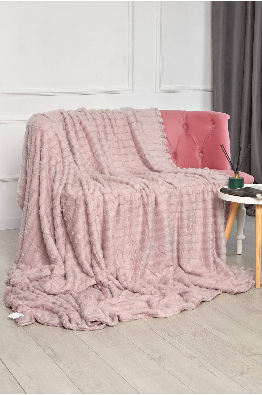 Плед однотонный сиреневого цвета размер 200*230 206482