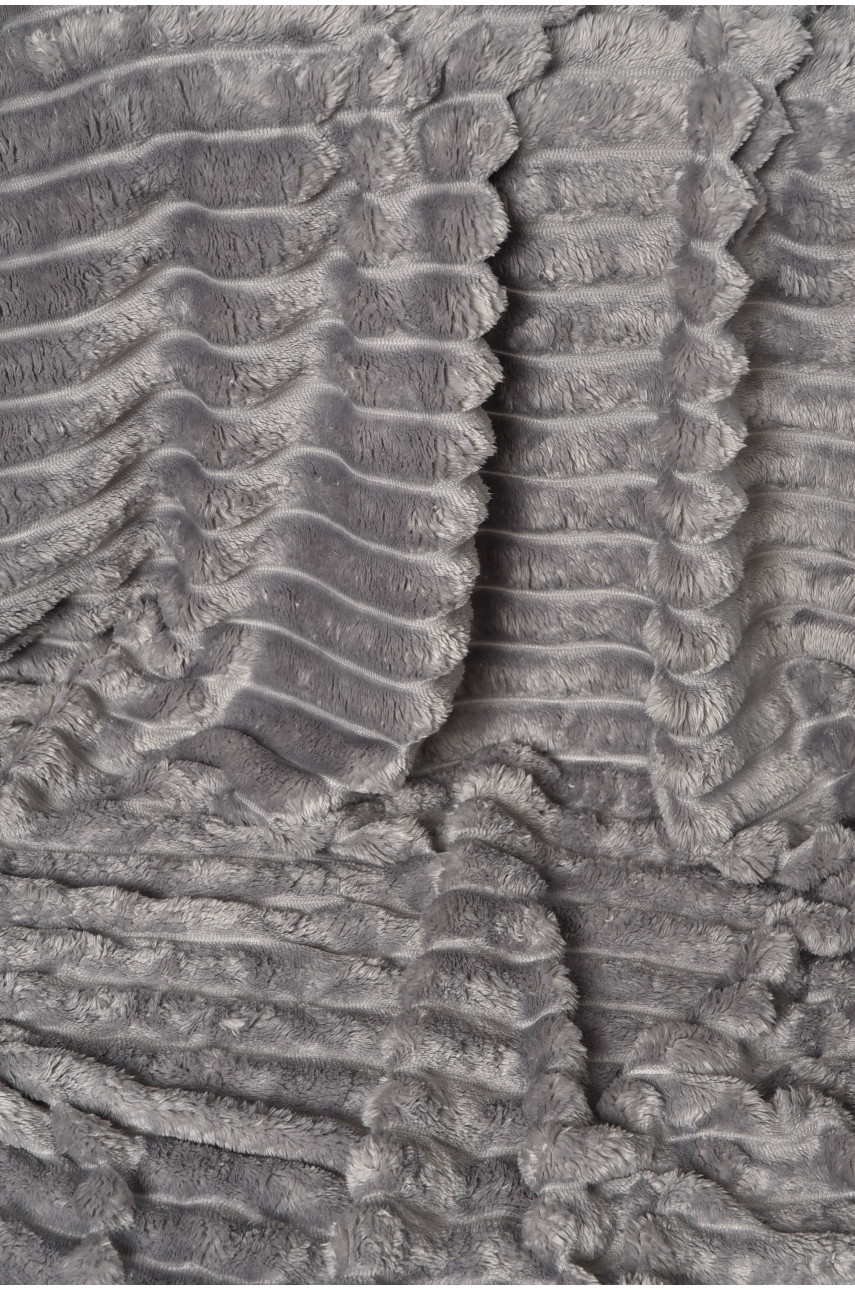 Плед однотонный серого цвета размер 150*200 206491