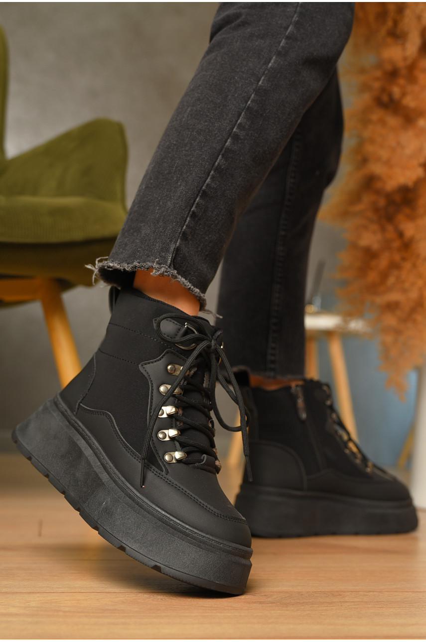 Ботинки женские зимниее черного цвета RF 9272 206512