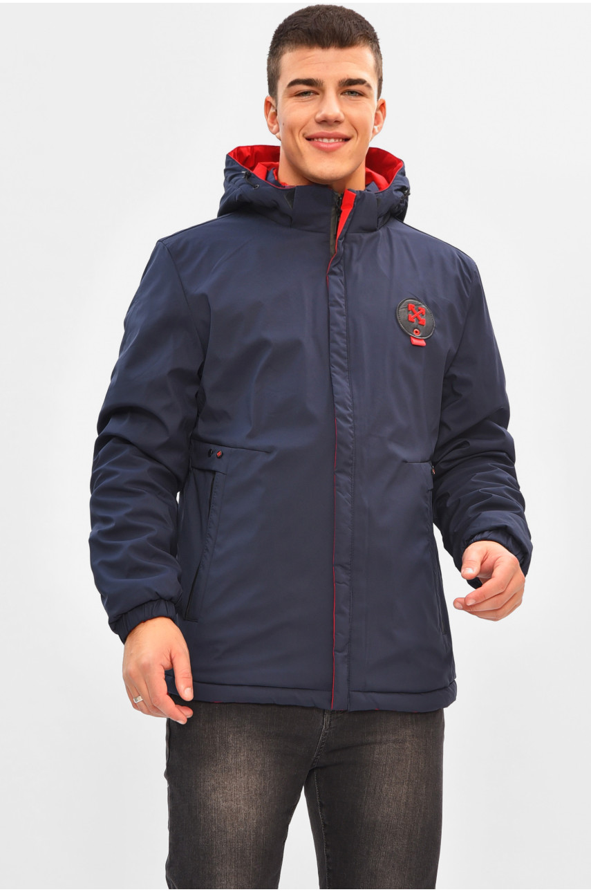 Куртка мужская демисезонная двухсторонняя красного цвета 3116 206518