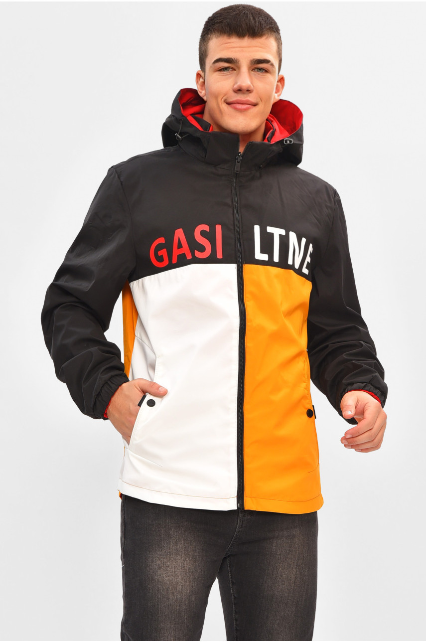 Куртка мужская демисезонная двухсторонняя красного цвета 3124 206539