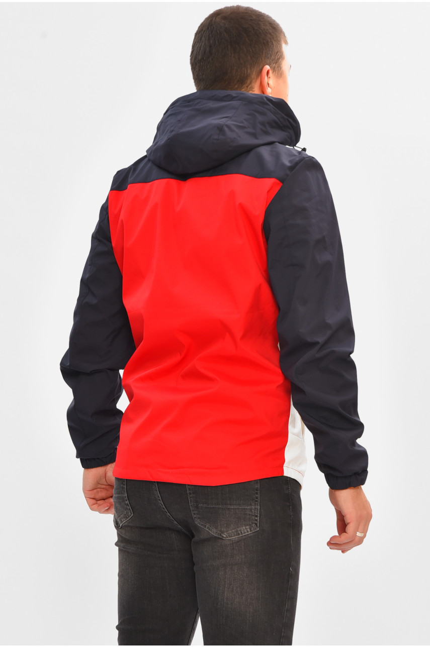 Куртка мужская демисезонная двухсторонняя красного цвета 3124 206541