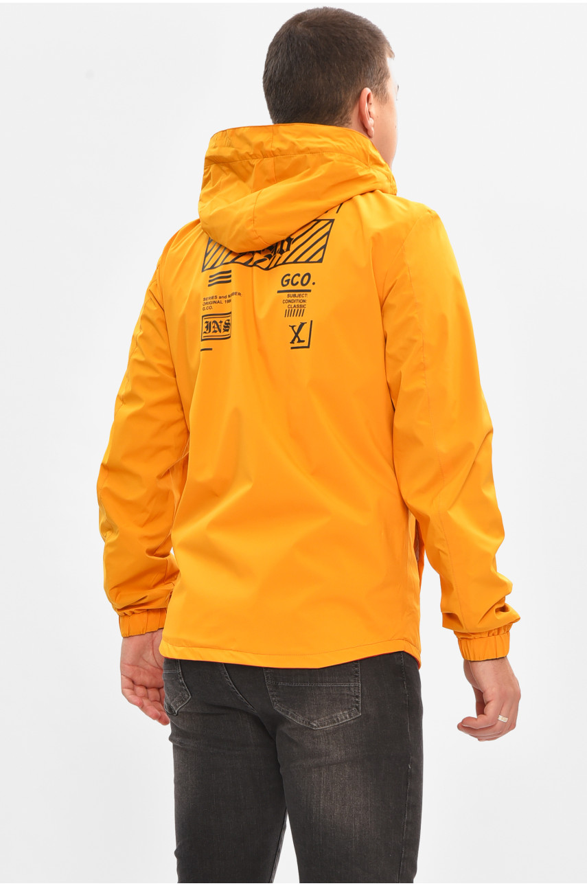 Куртка мужская демисезонная двухсторонняя красного цвета 3124 206541