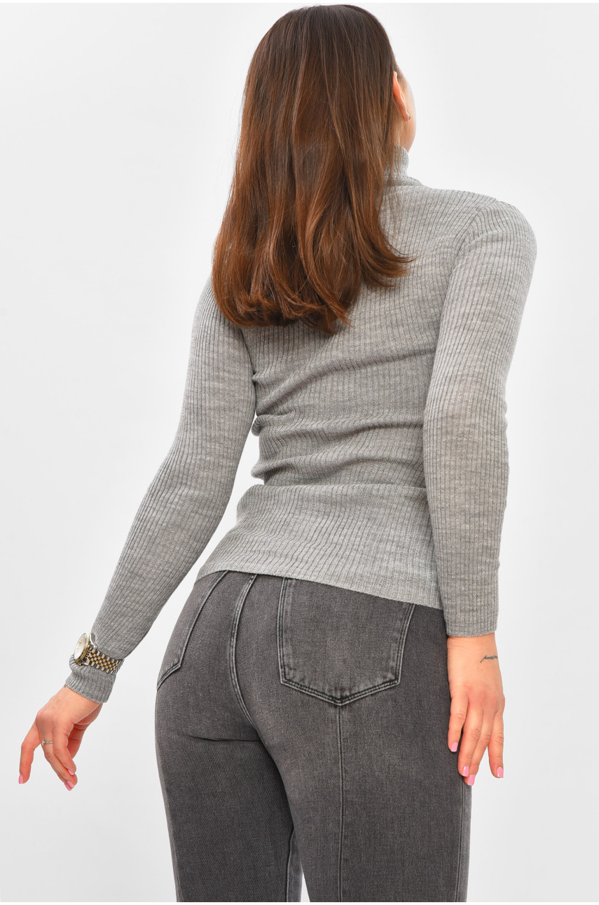 Гольф женский однотонный серого цвета 4652 206555