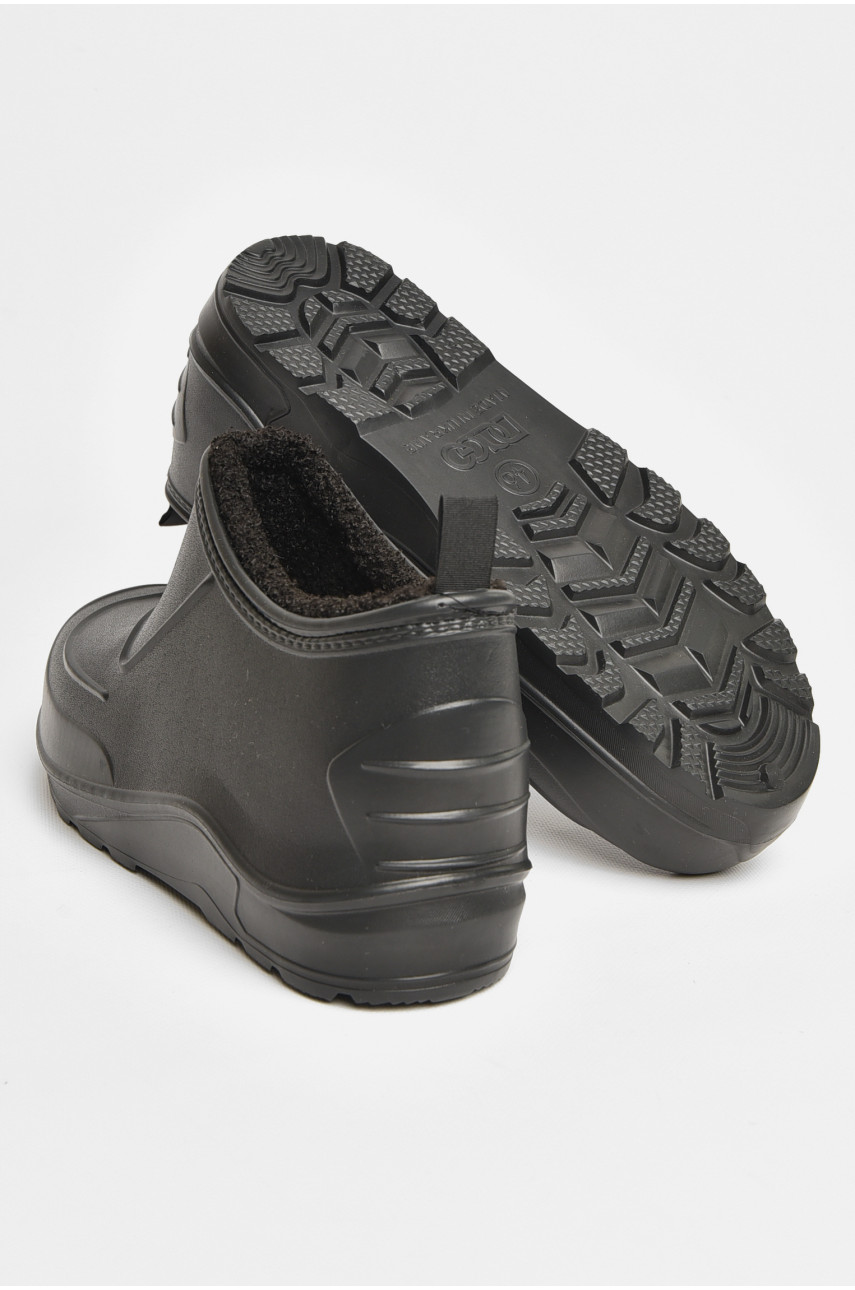 Галоши мужские на меху черного цвета 9001 206568