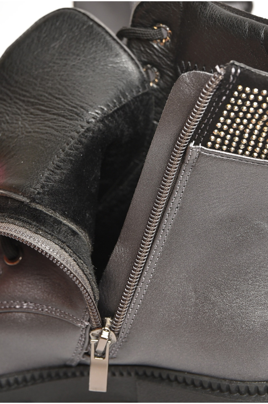 Ботинки детские демисезонные темно-серого цвета WMA07-5 206570