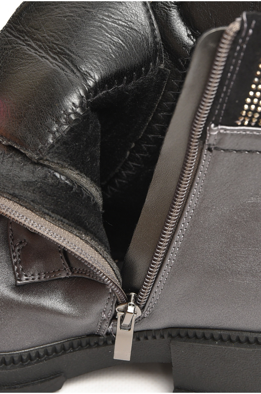 Ботинки детские демисезонные темно-серого цвета WMA06-5 206571