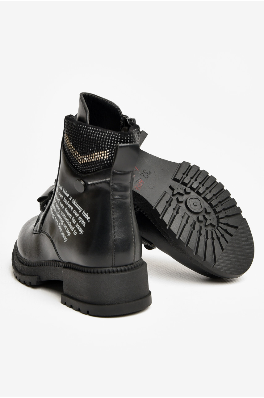 Ботинки детские демисезонные черного цвета WMA06-1 206573