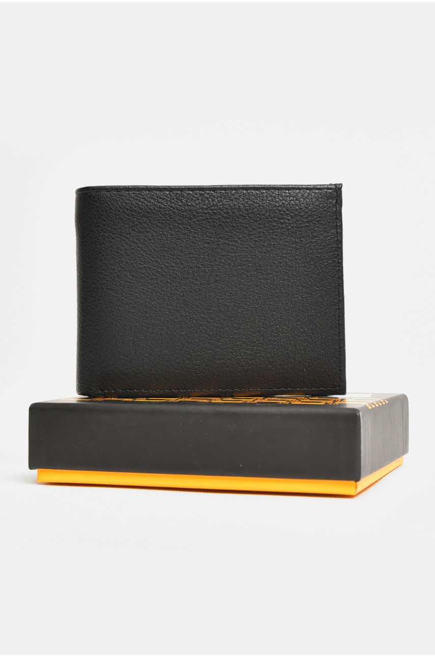 Кошелек мужской из экокожи черного цвета MD-27-D 206575