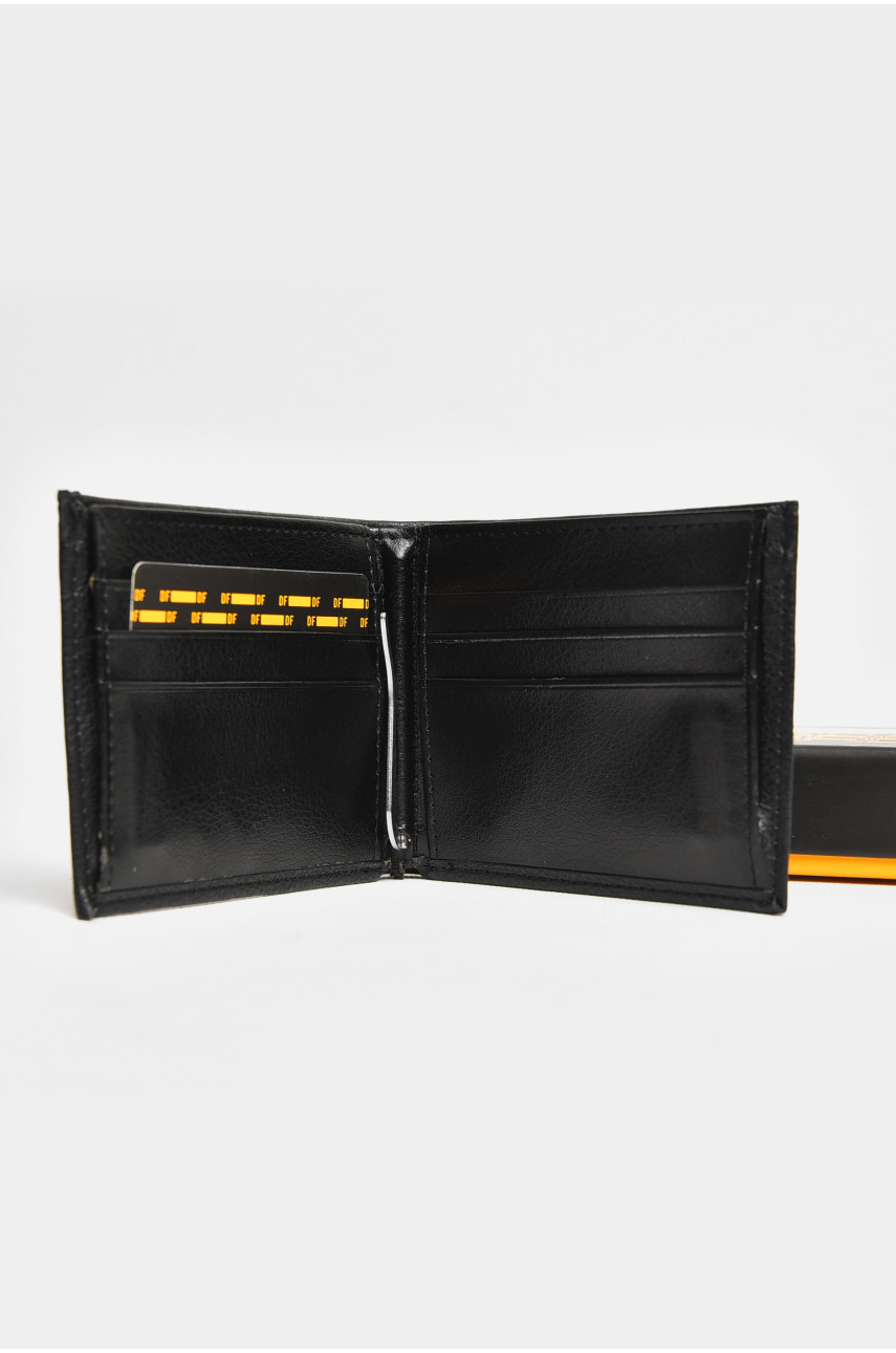 Кошелек мужской из экокожи черного цвета MD-27-D 206575