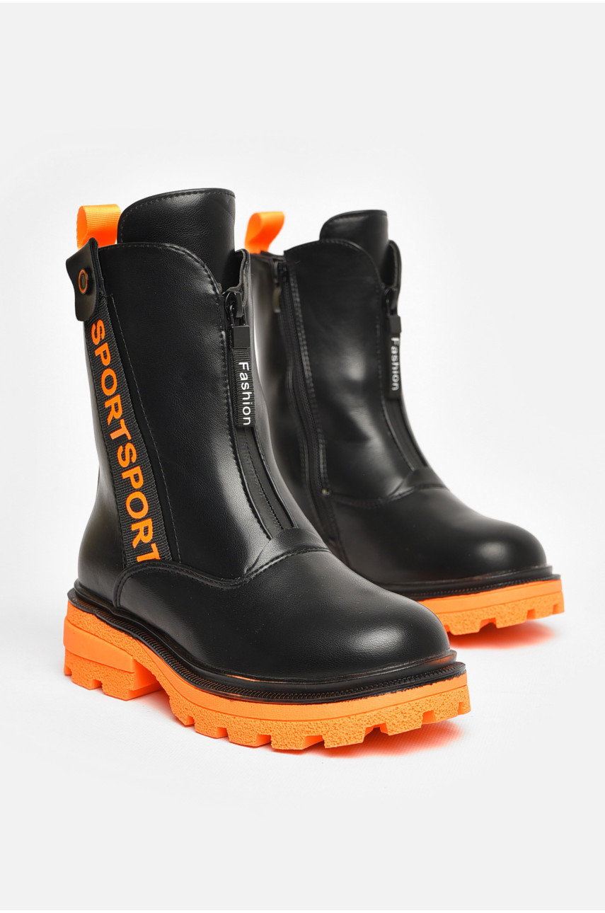 Ботинки детские демисезонные черного цвета 710-5 206609