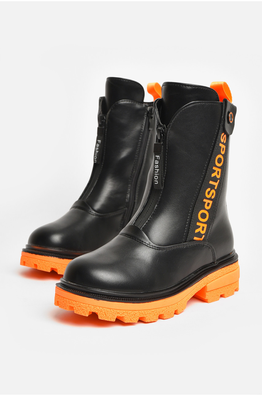 Ботинки детские демисезонные черного цвета 710-5 206609