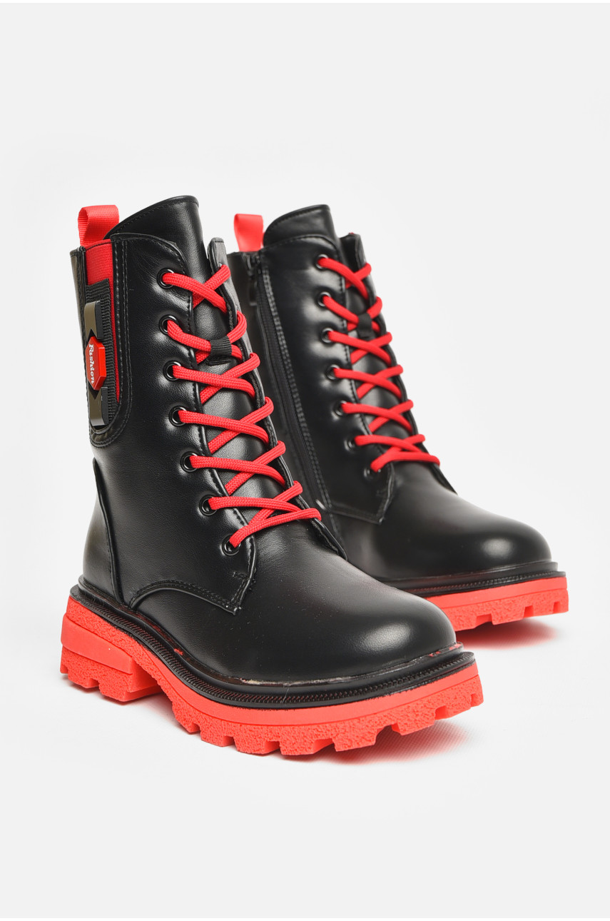 Ботинки детские демисезонные черного цвета 708-2 206611