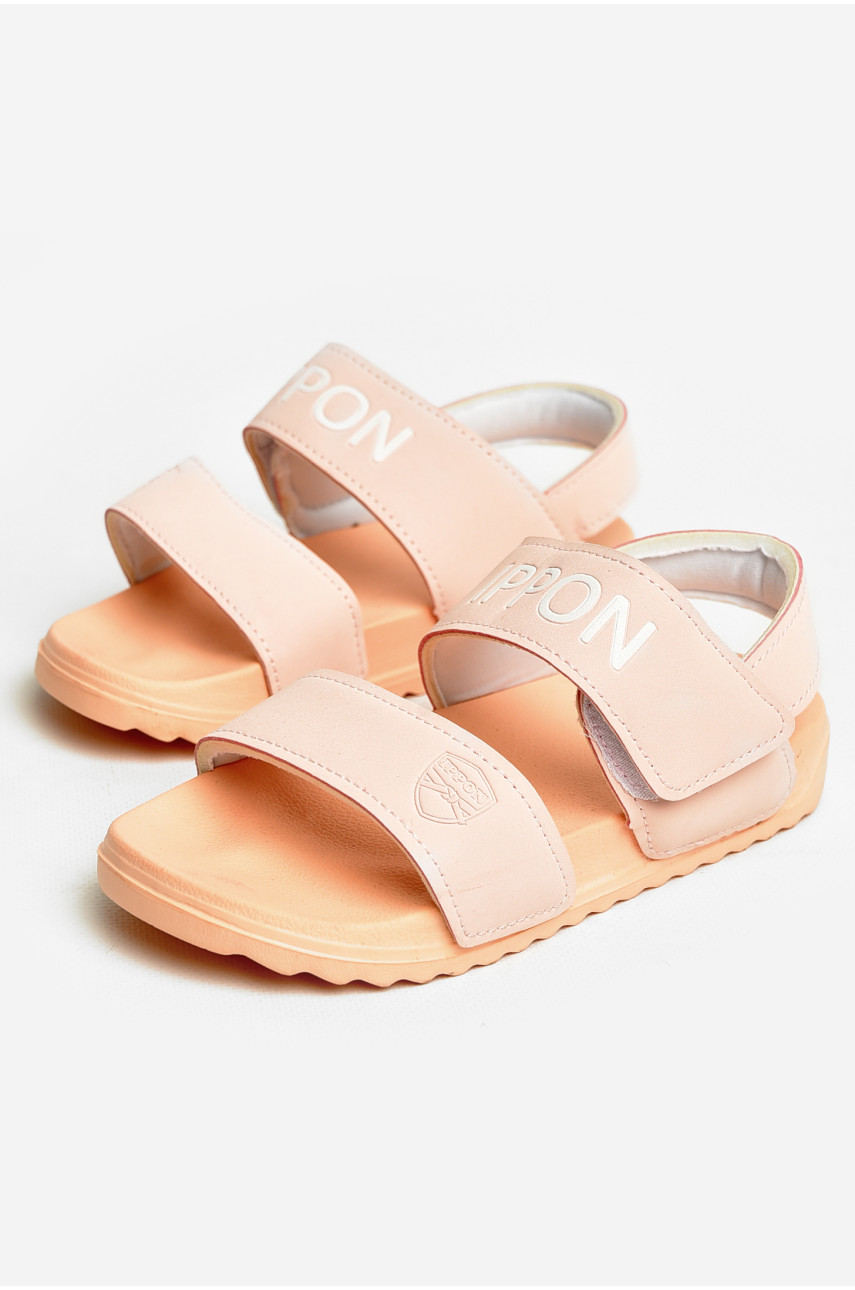 Сандалі дитячі рожевого кольору на ліпучці 2201 206624