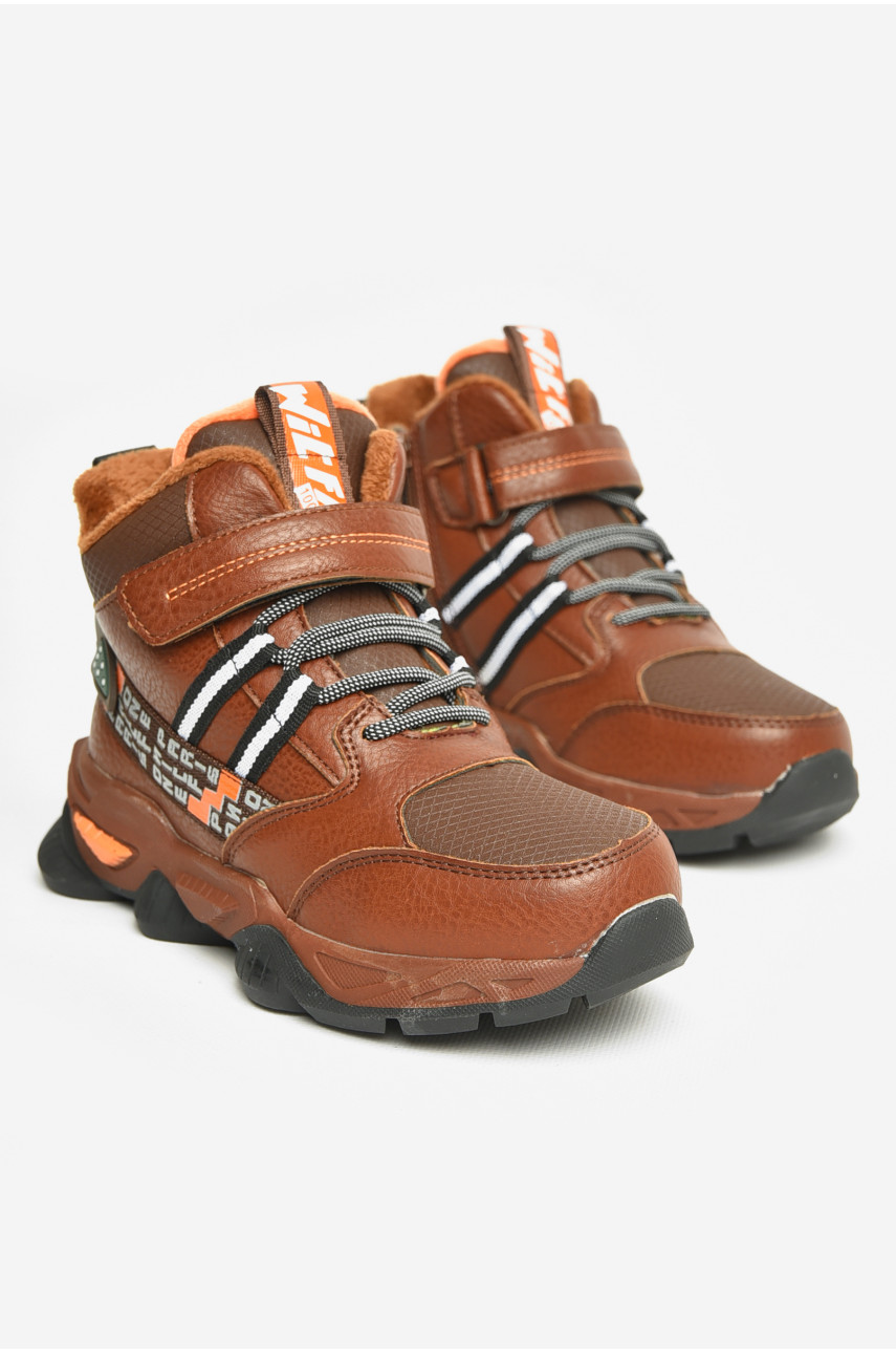 Ботинки детские демисезонные коричневого цвета В5027-4 206633