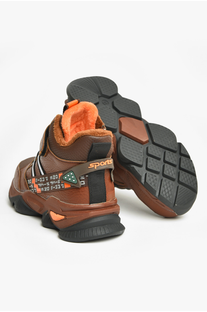 Ботинки детские демисезонные коричневого цвета В5027-4 206633