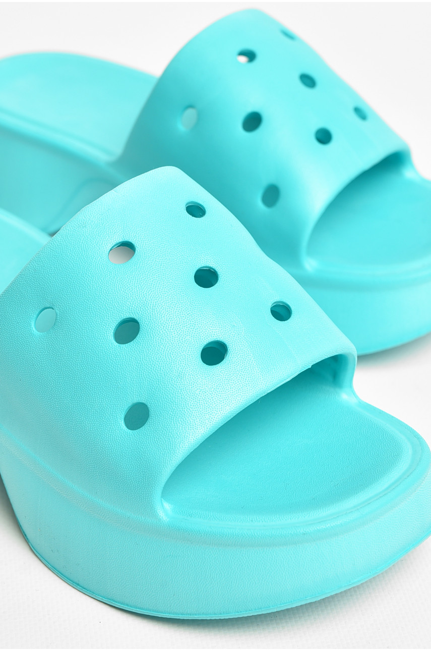 Шлепанцы пена женские бирюзового цвета 5043-2 206634 Шлепанцы пена женские бирюзового цвета 5043-2 206634