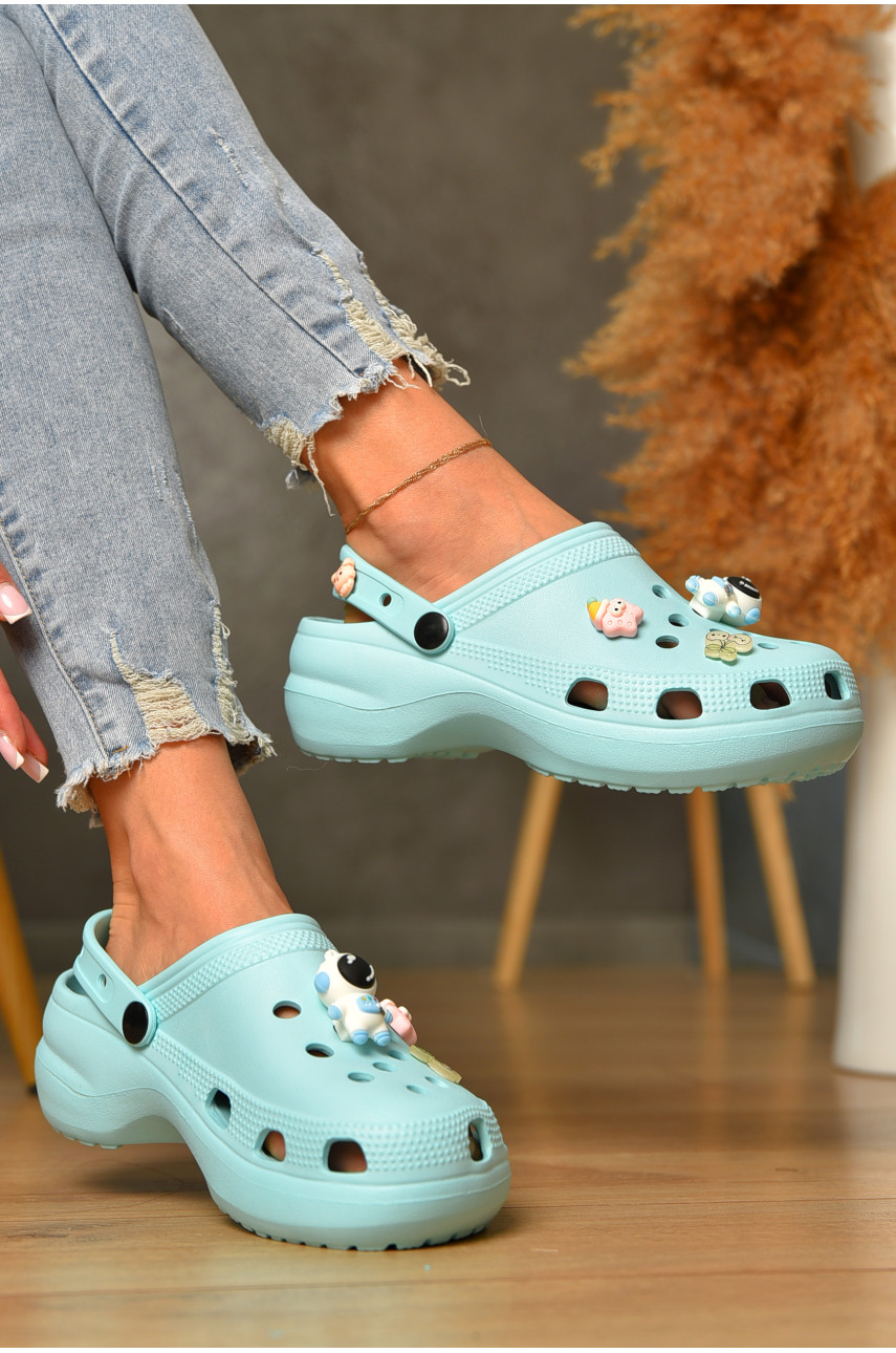 Крокси жіночі світло-блакитного кольору 5139 206641