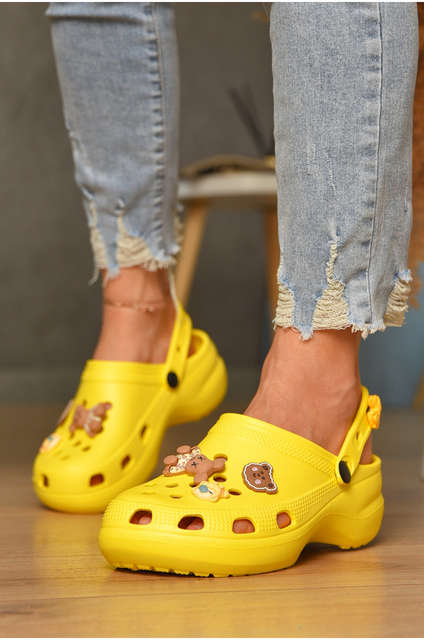 Крокси жіночі жовтого кольору 5139 206643