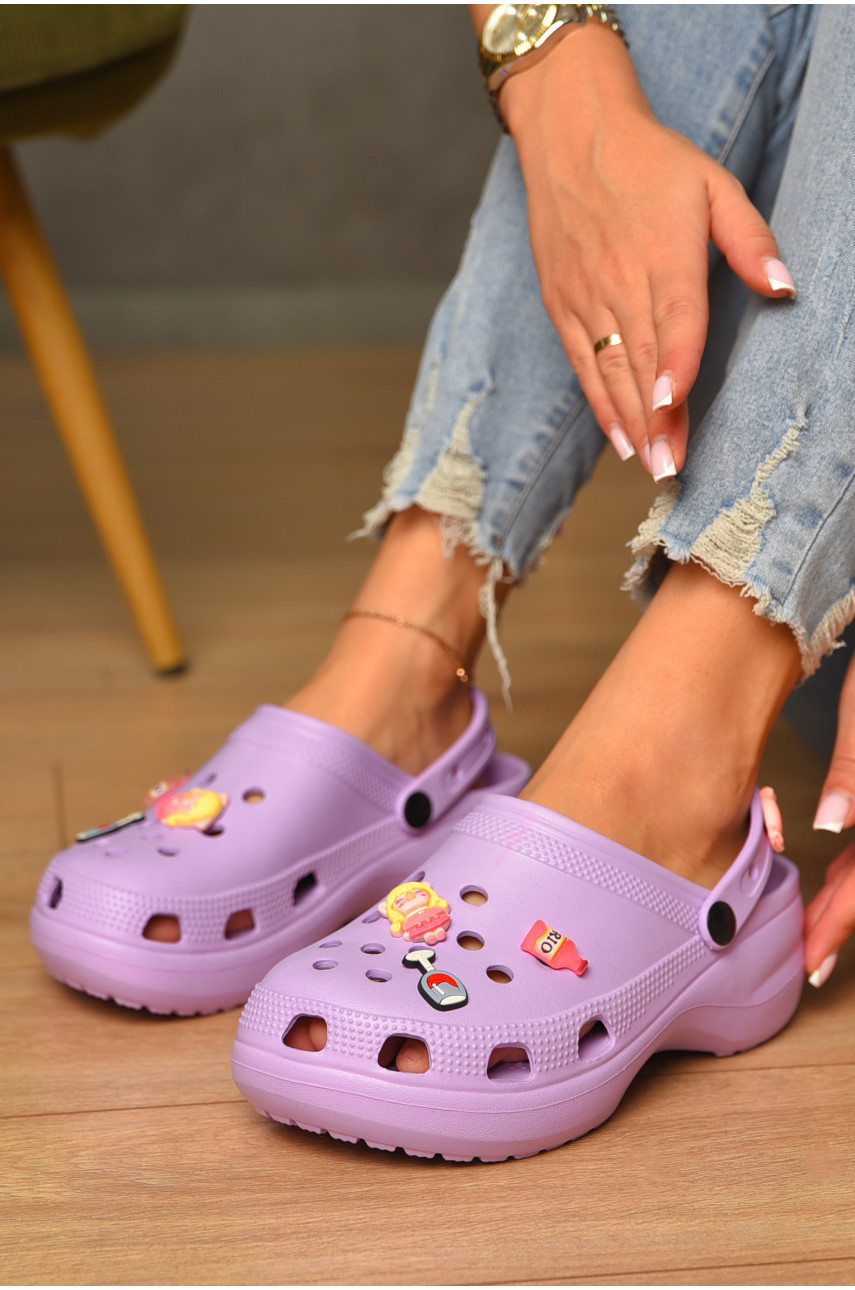 Крокси жіночі бузкового кольору 5139 206645