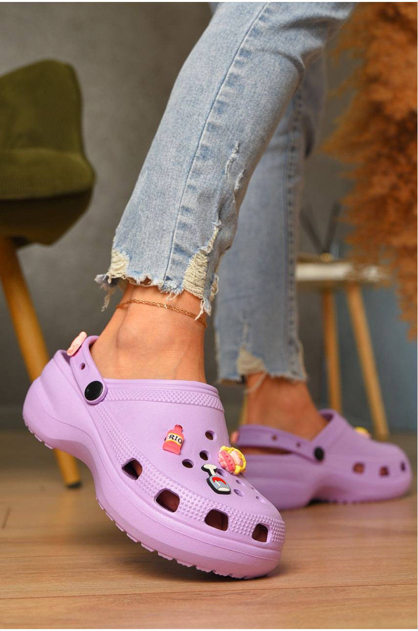 Крокси жіночі бузкового кольору 5139 206645