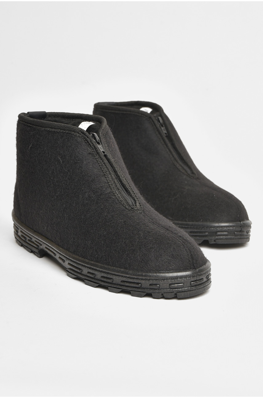 Бурки мужские на меху черного цвета L-7910 206648