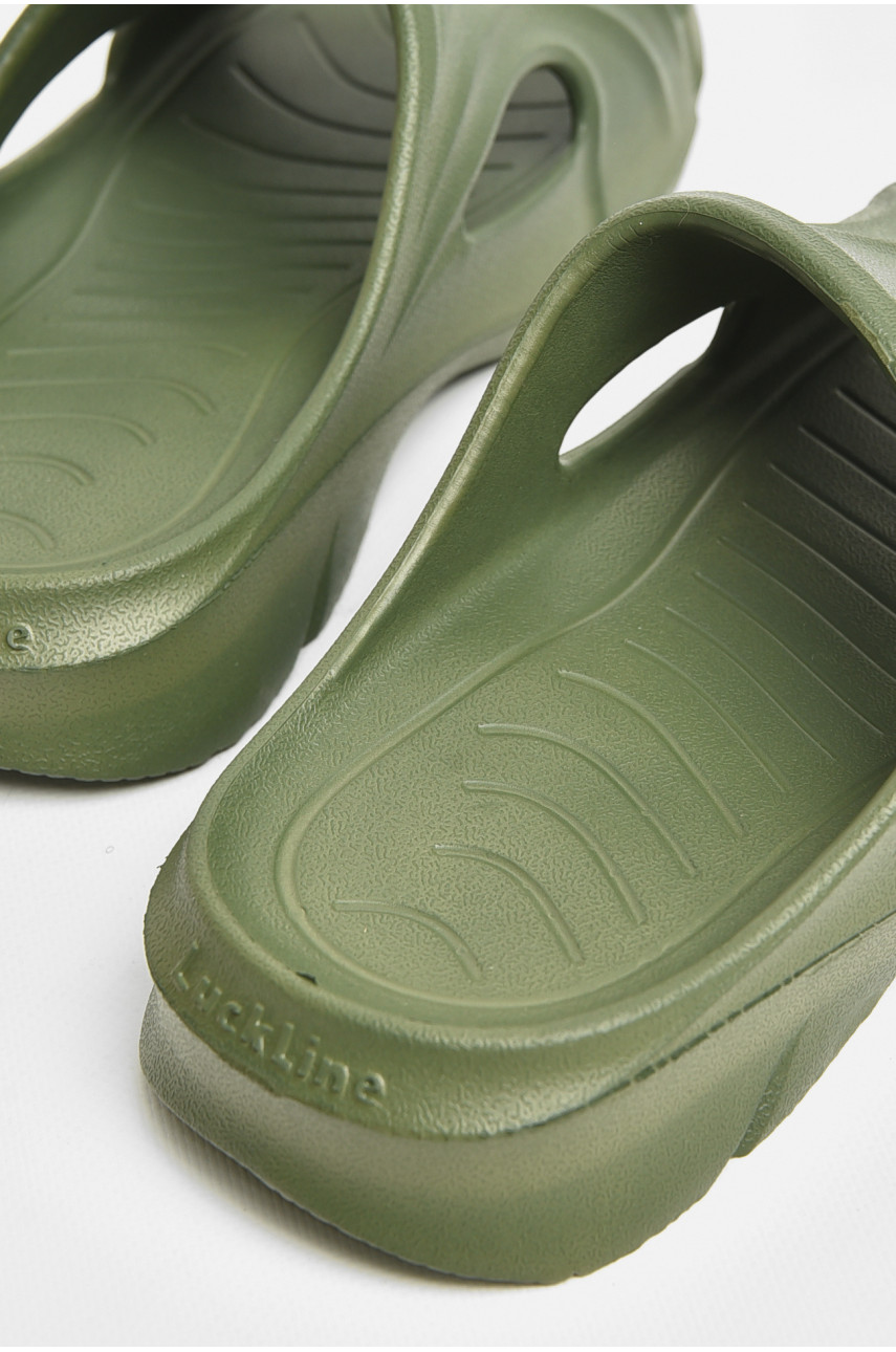 Шлепки пена мужские цвета хаки 5075-1 206650