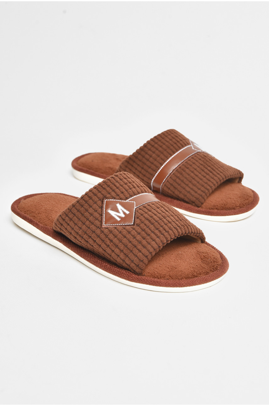 Тапочки комнатные мужские коричневого цвета 6118 206651