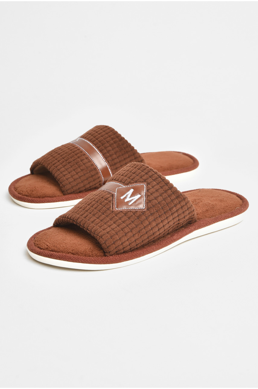 Тапочки комнатные мужские коричневого цвета 6118 206651