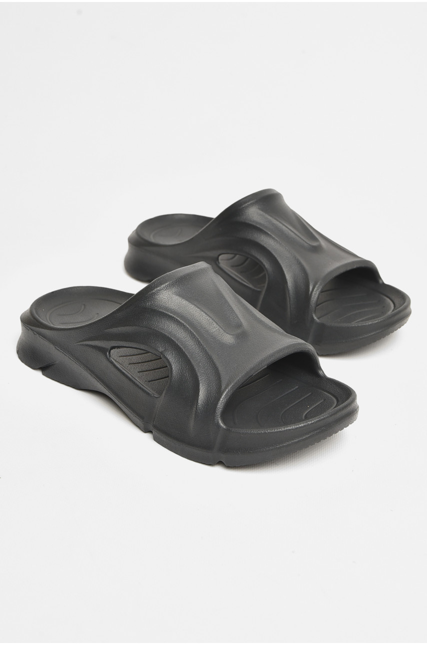 Шлепки пена мужские черного цвета 5075-1 206652
