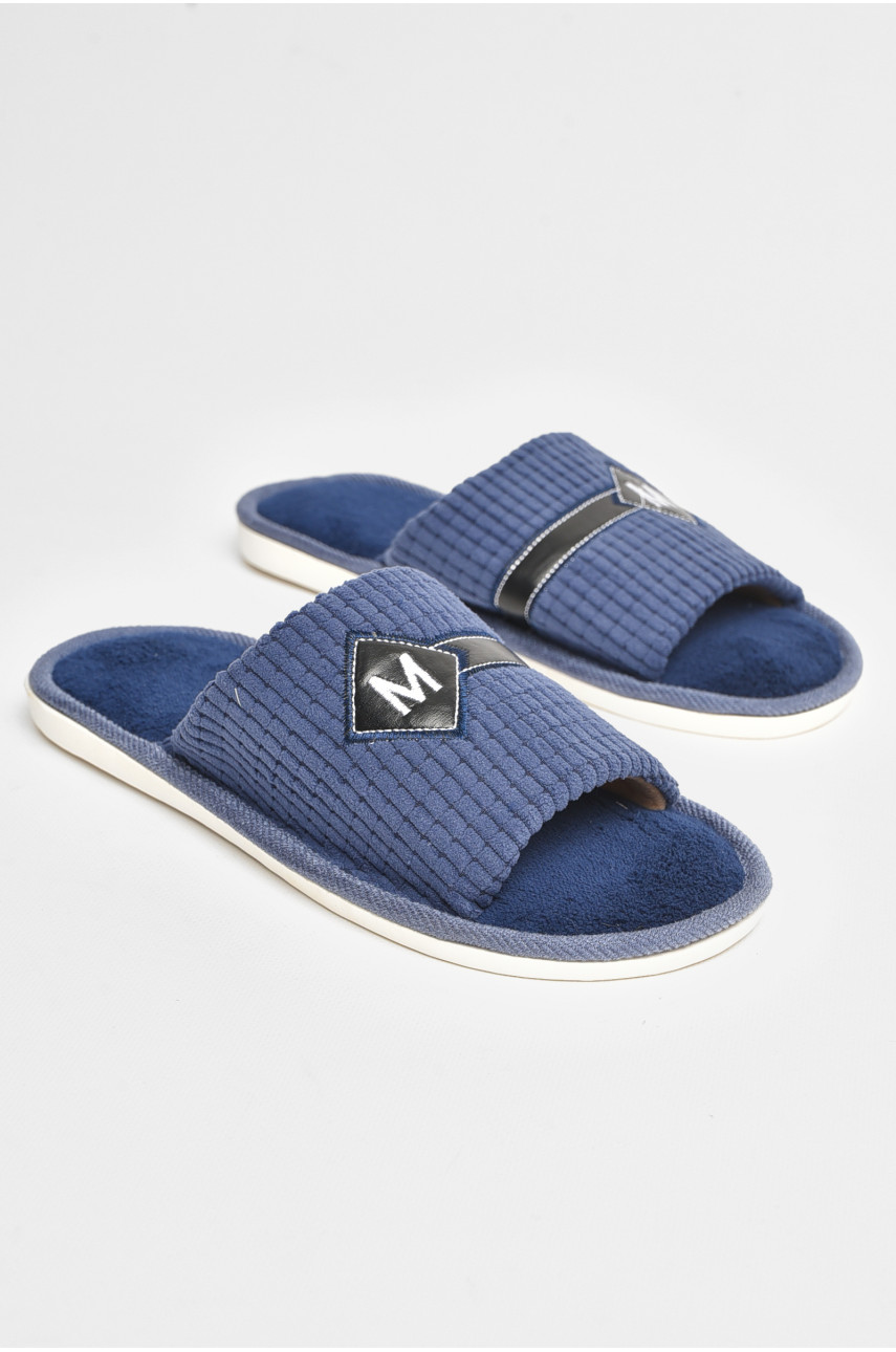 Тапочки комнатные мужские темно-синего цвета 6118 206655