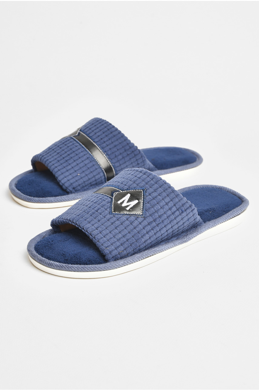 Тапочки комнатные мужские темно-синего цвета 6118 206655