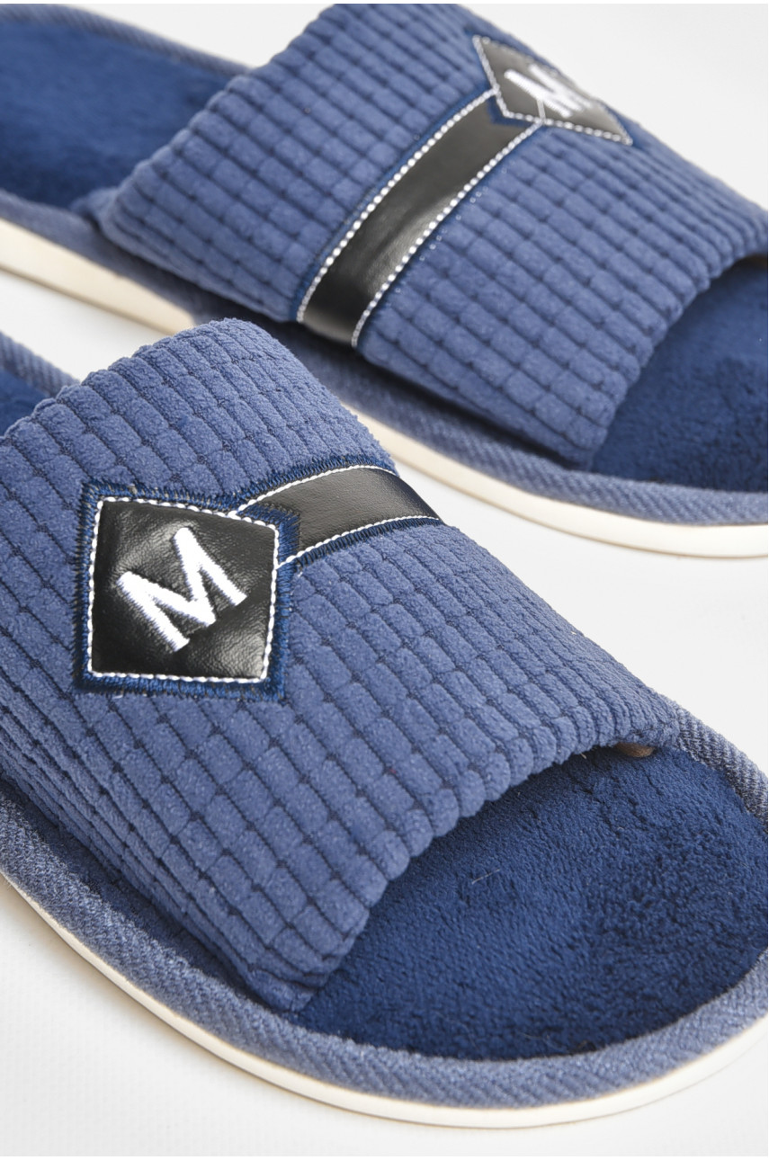 Тапочки комнатные мужские темно-синего цвета 6118 206655
