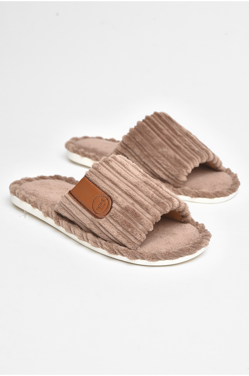 Тапочки комнатные мужские коричневого цвета 6119 206658