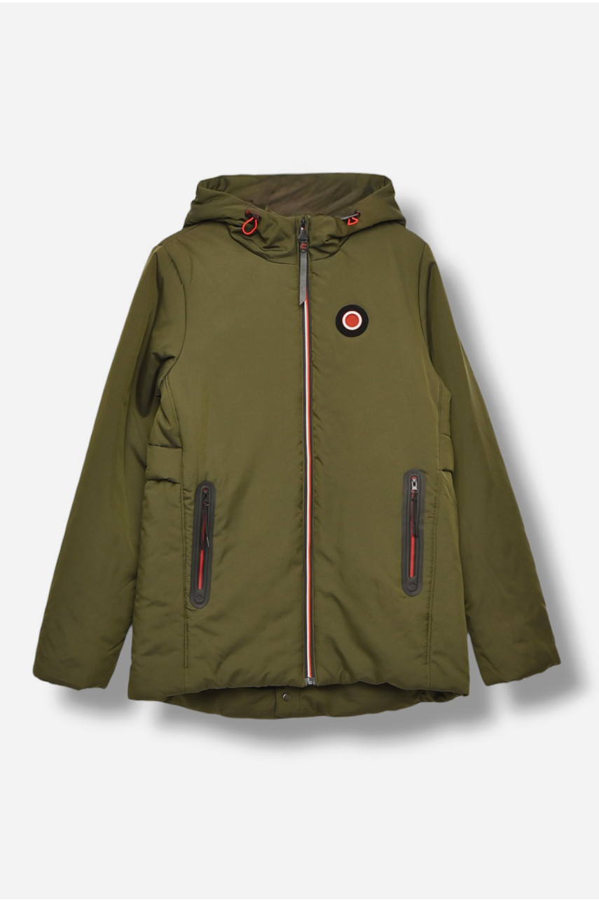 Куртка подростковая для мальчика демисезонная цвета хаки SK-MM2626 206673