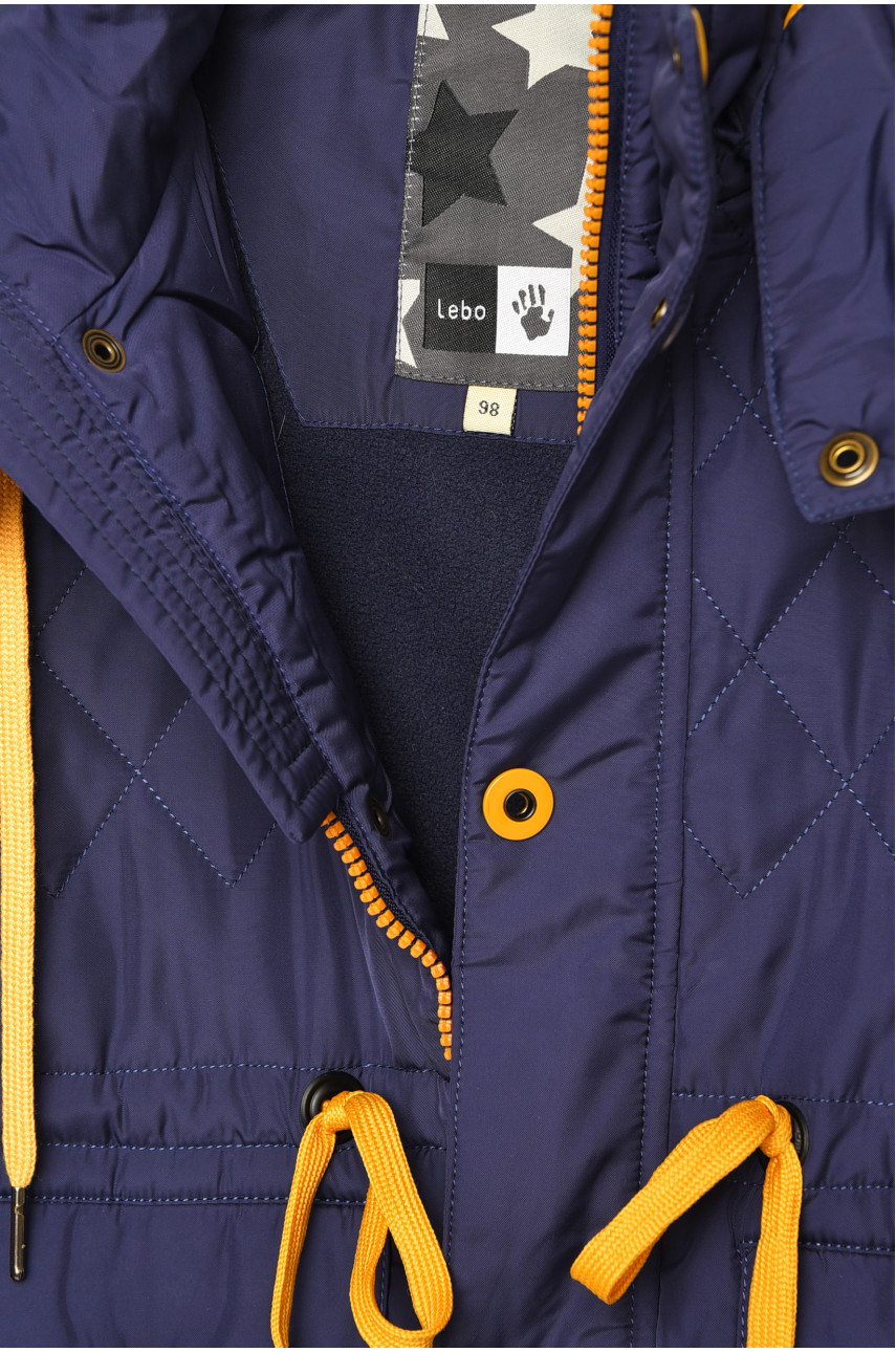 Куртка дитяча для хлопчика темно-синього кольору 930 206675
