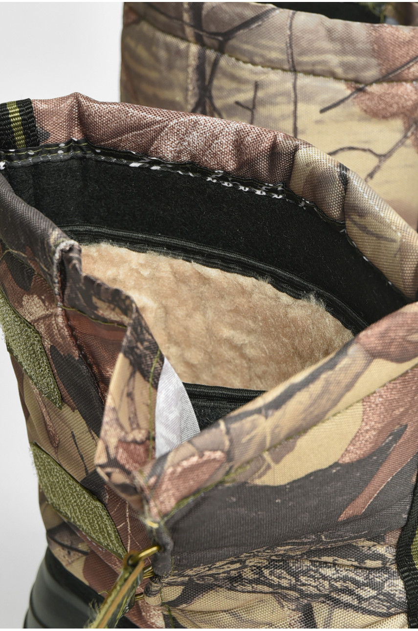 Дутики мужские пена со съемным носком черного цвета М-14 206678