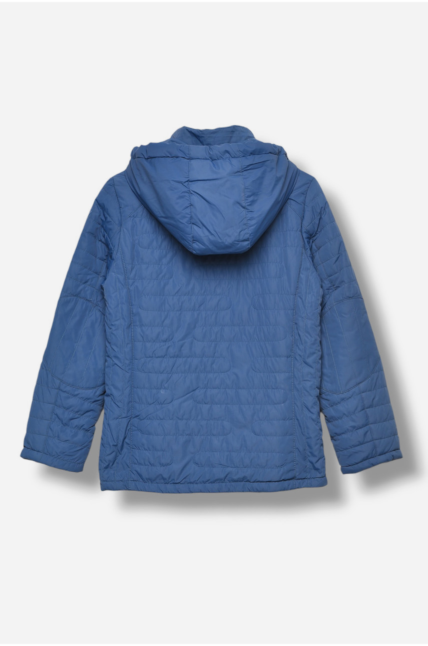 Куртка детская для мальчика демисезонная тёмно-синего цвета 727 206684