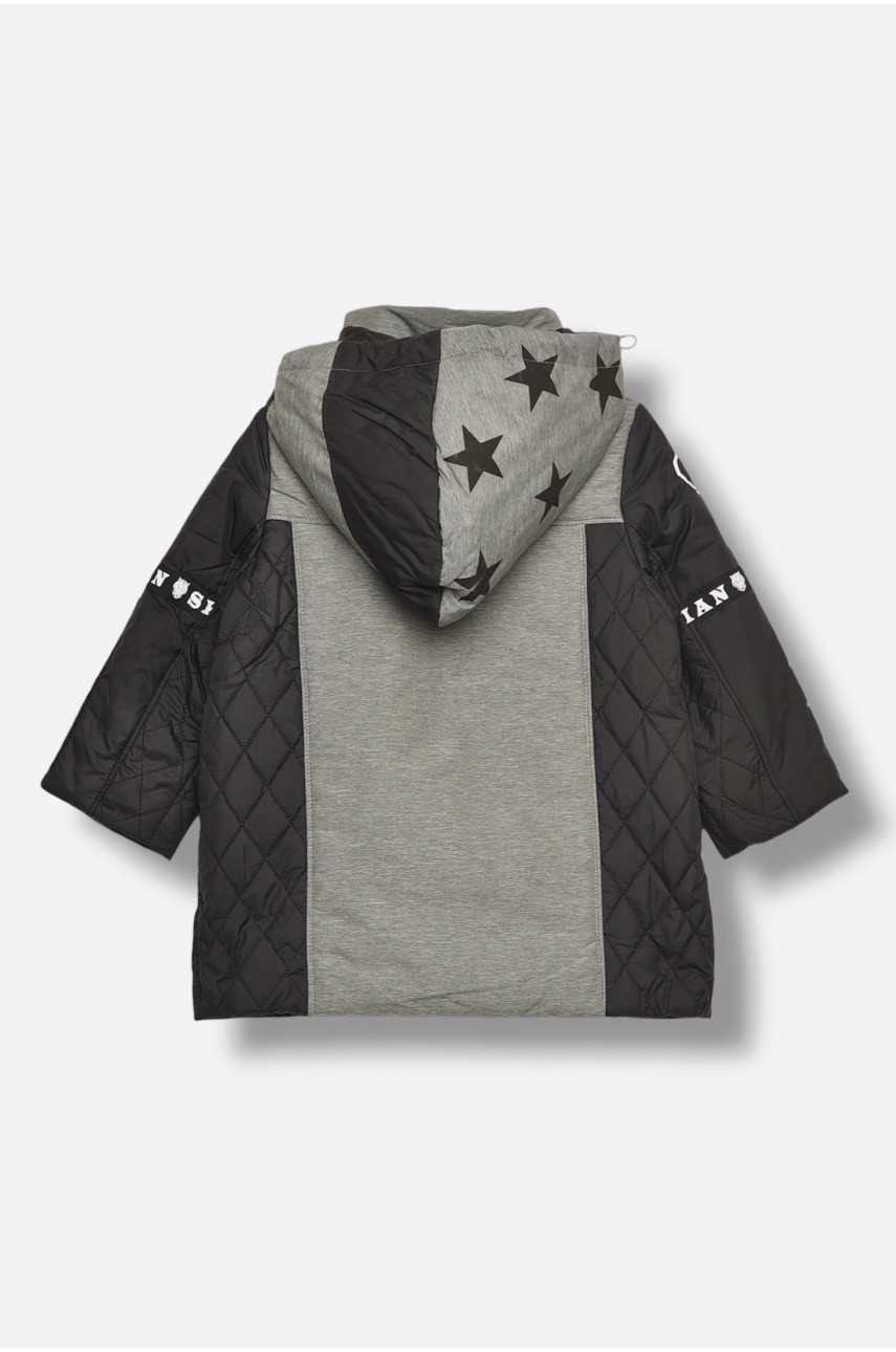 Куртка детская для мальчика демисезонная серого цвета SK-MM2070 206689