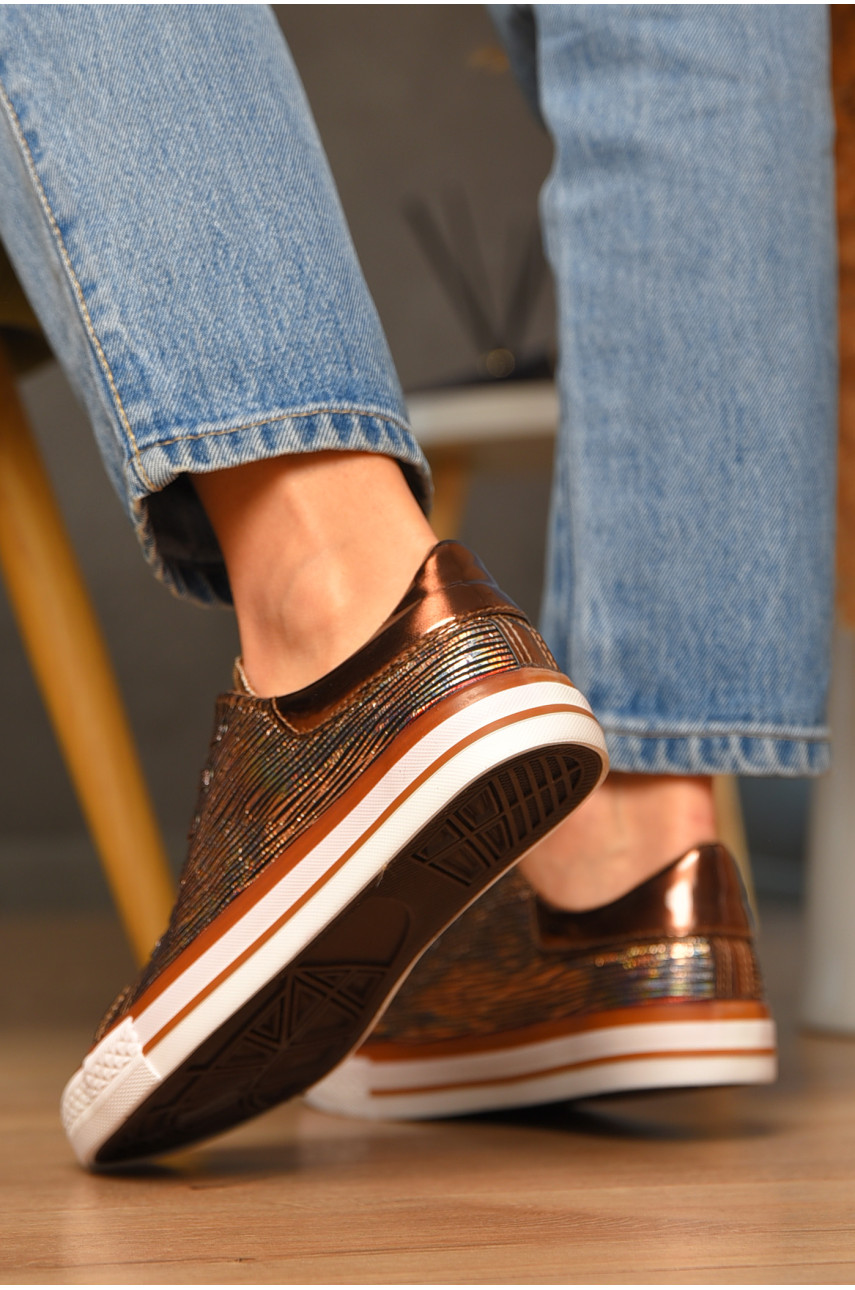 Мокасини жіночі бронзового кольору а570 206703