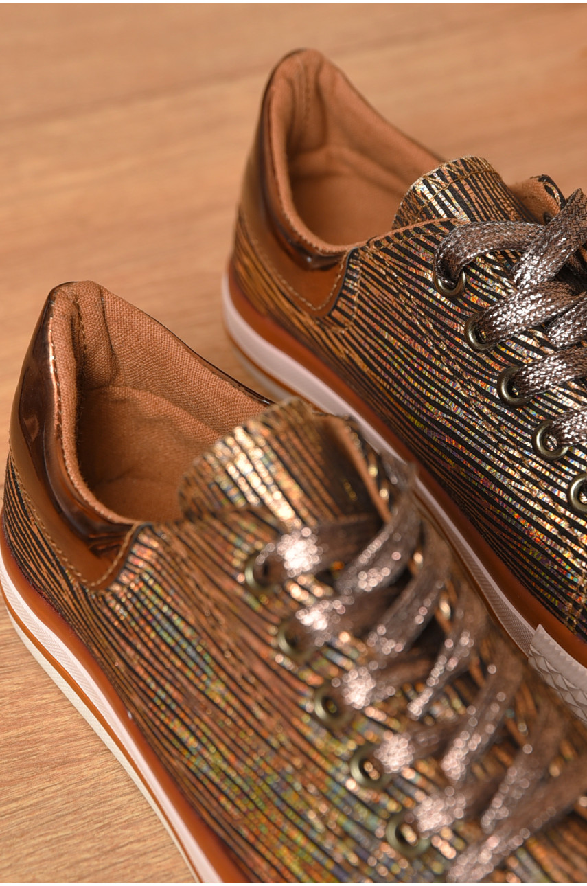 Мокасини жіночі бронзового кольору а570 206703