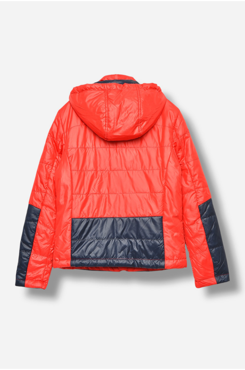 Куртка детская для мальчика демисезонная красного цвета 206705