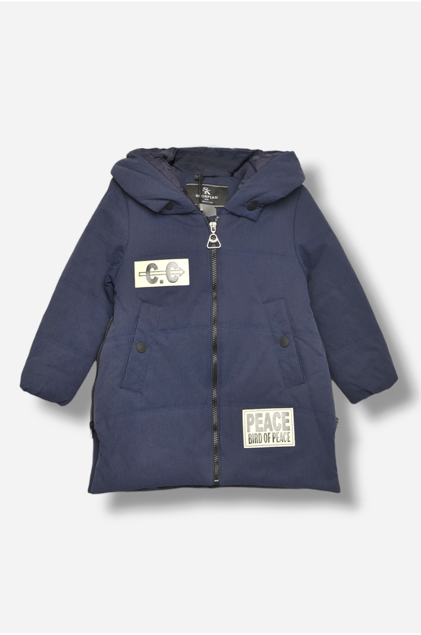 Куртка детская для девочки демисезонная тёмно-синего цвета SK-WM2090 206710