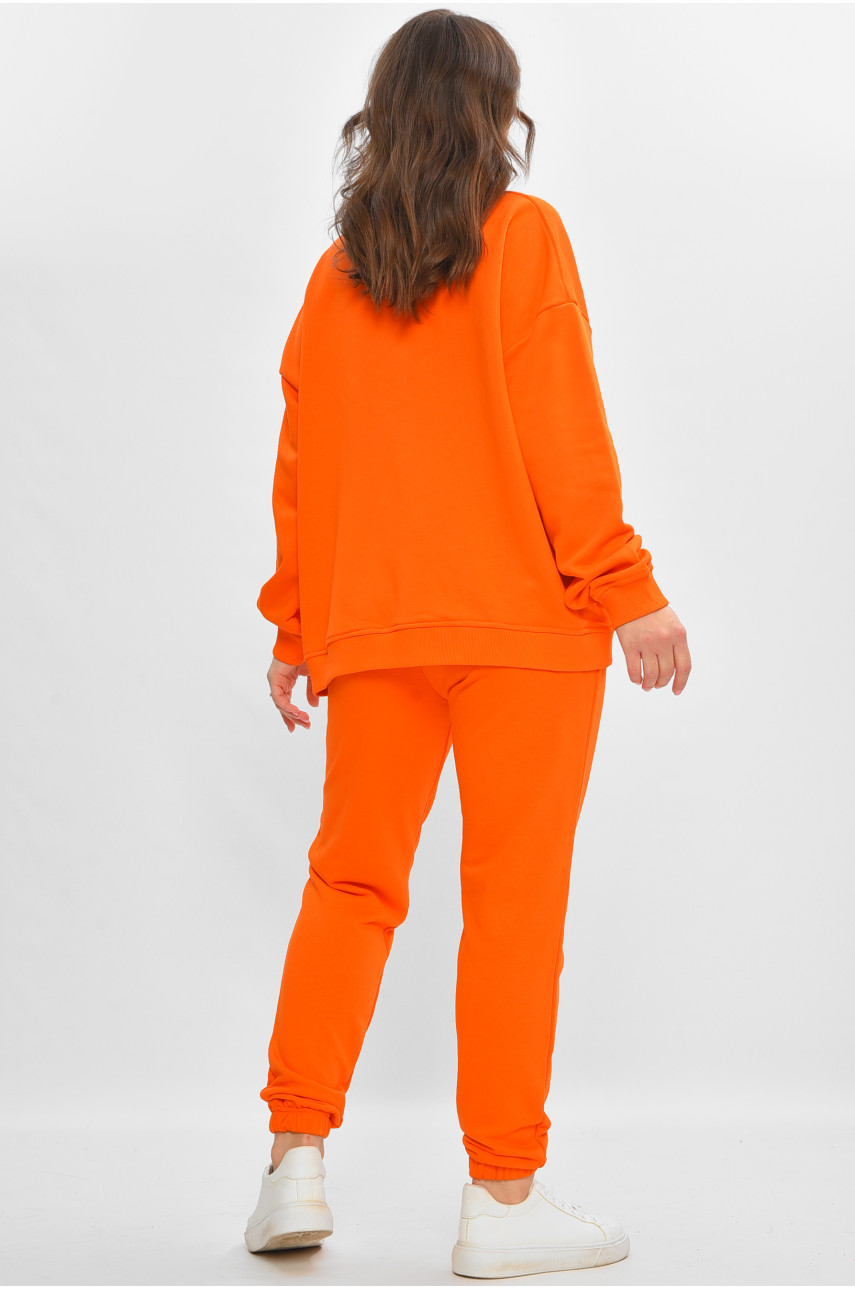 Спортивный костюм женский оранжевого цвета 206719