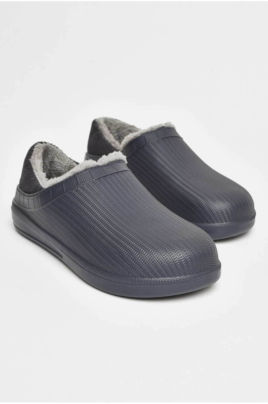 Галоши мужские на меху темно-синего цвета НМ-133 206727