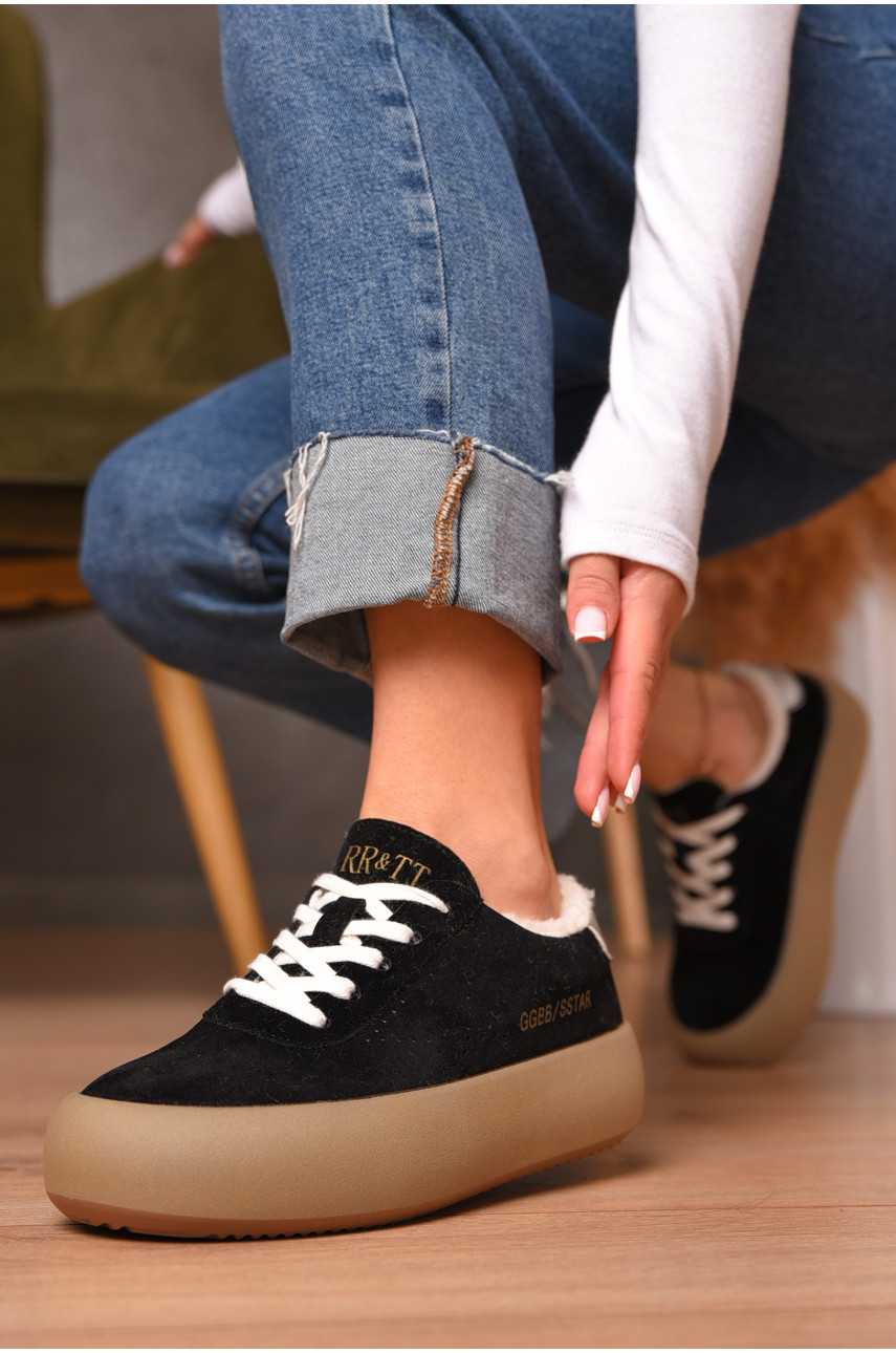 Кроссовки женские демисезонные черного цвета N006 206737