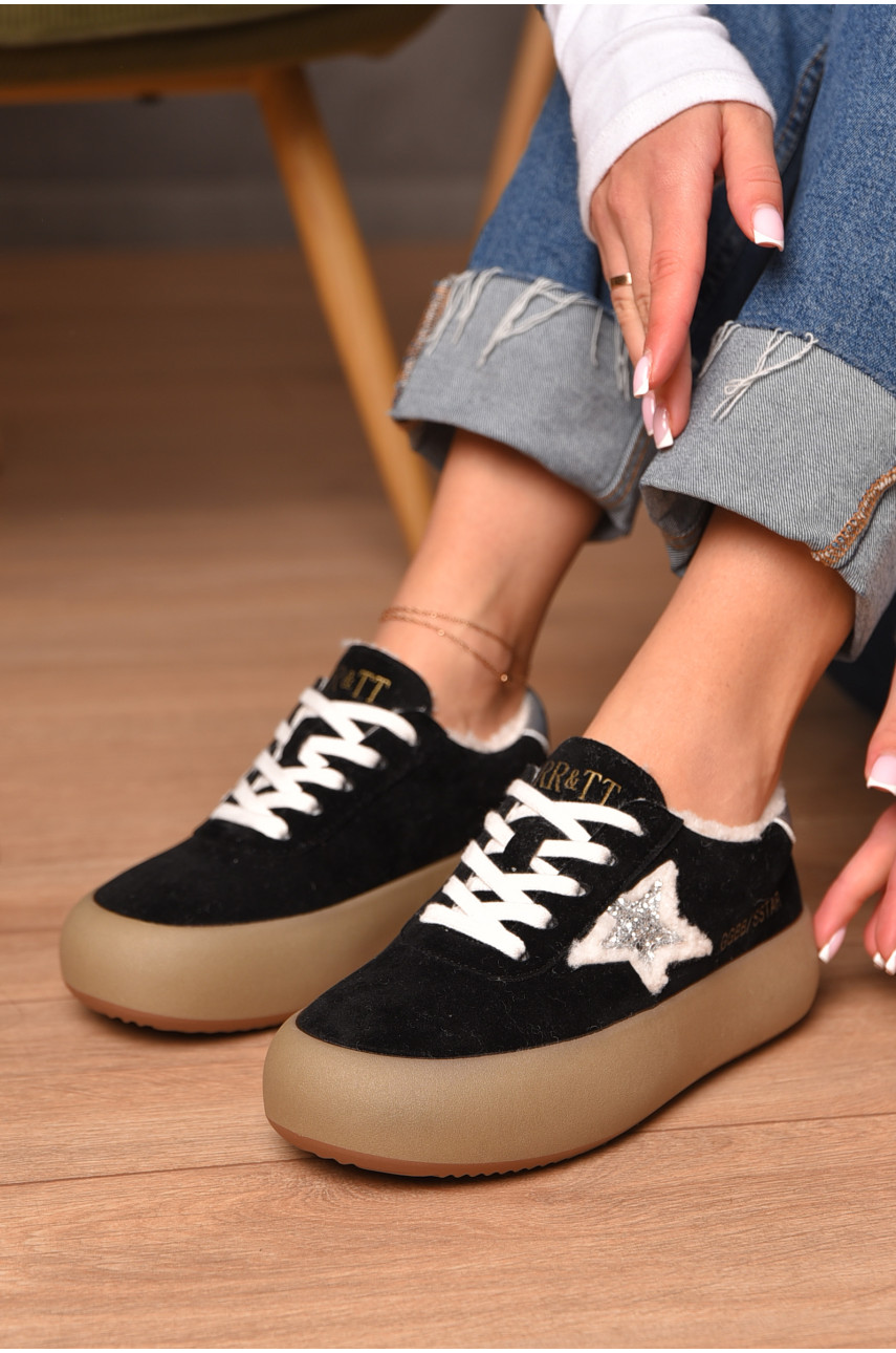 Кроссовки женские демисезонные черного цвета N008 206739