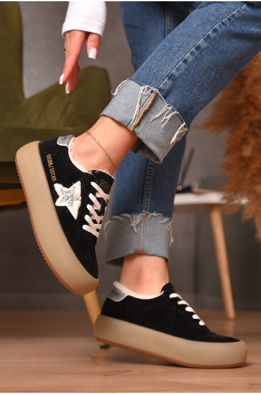 Кроссовки женские демисезонные черного цвета N008 206739