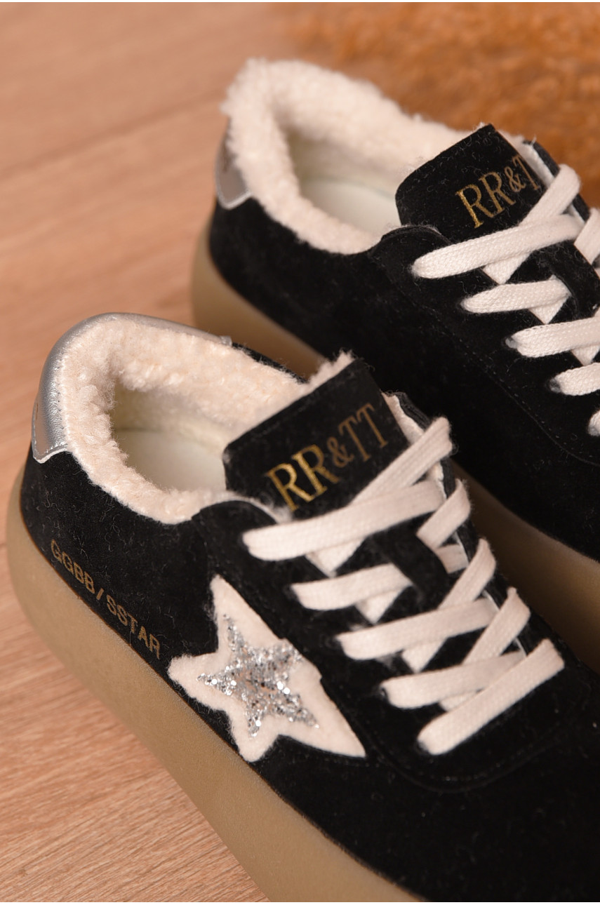 Кроссовки женские демисезонные черного цвета N008 206739