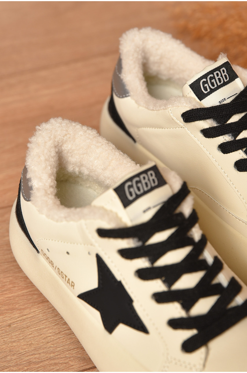 Кроссовки женские демисезонные светло-бежевого цвета N007 206743